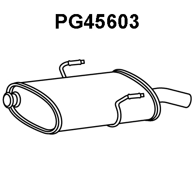 Rear Muffler (PG45603)