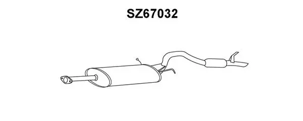 Rear Muffler (SZ67032)