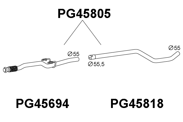 Exhaust Pipe (PG45805)