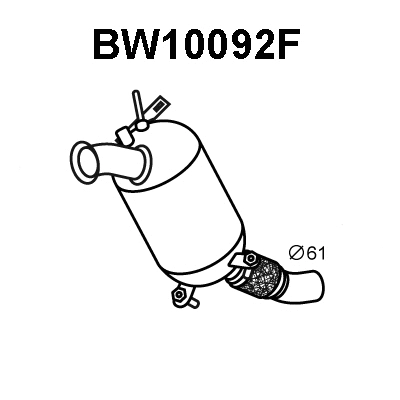 Soot/Particulate Filter, exhaust system (BW10092F)