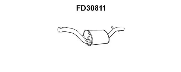 Centre Muffler (FD30811)