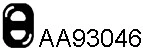 Rubber Strip, exhaust system (AA93046)