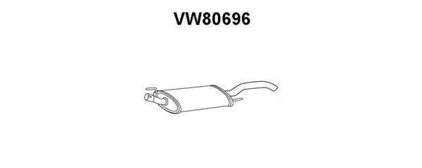 Rear Muffler (VW80696)