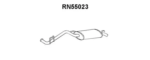 Rear Muffler (RN55023)
