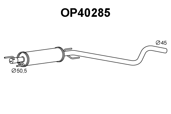 Front Muffler (OP40285)