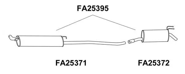 Rear Muffler (FA25372)