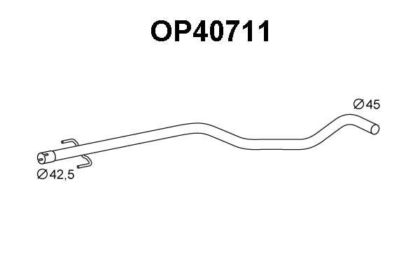 Exhaust Pipe (OP40711)