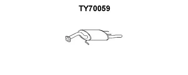 Rear Muffler (TY70059)