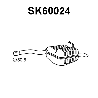 Rear Muffler (SK60024)