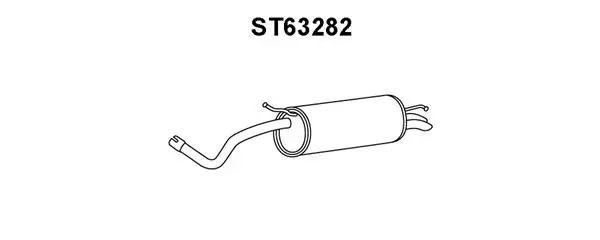 Rear Muffler (ST63282)