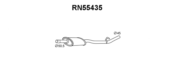 Centre Muffler (RN55435)