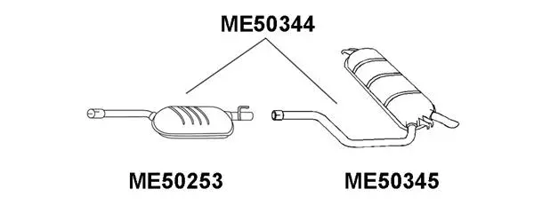 Rear Muffler (ME50345)