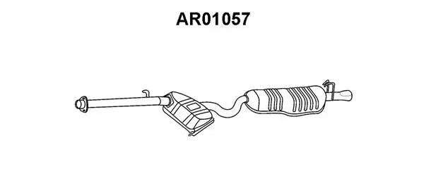 Rear Muffler (AR01057)