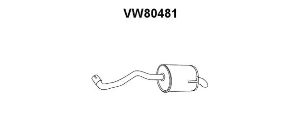 Rear Muffler (VW80481)