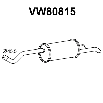 Rear Muffler (VW80815)