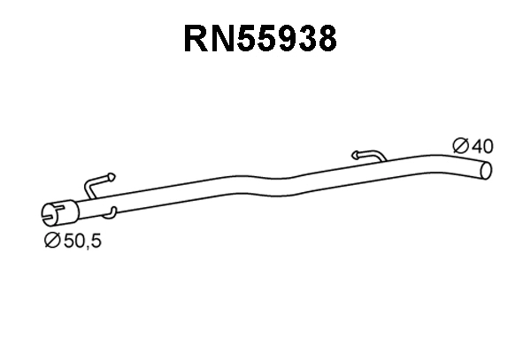 Repair Pipe, catalytic converter (RN55938)