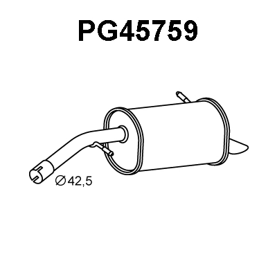 Rear Muffler (PG45759)