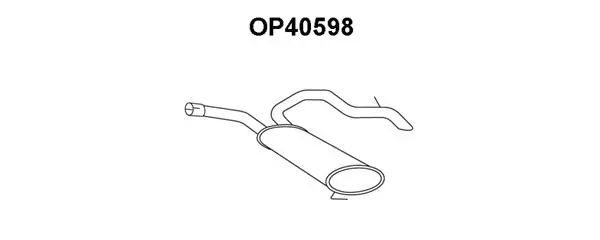 Rear Muffler (OP40598)
