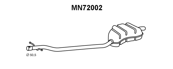 Rear Muffler (MN72002)