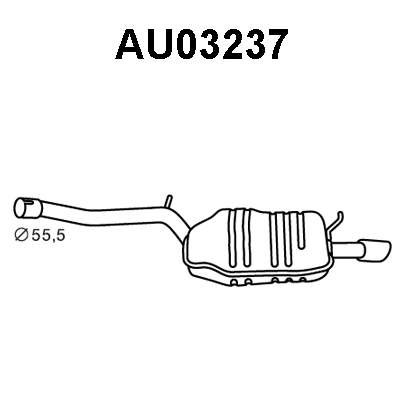 Rear Muffler (AU03237)