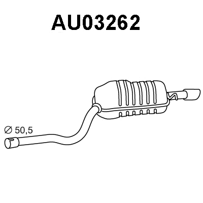 Rear Muffler (AU03262)