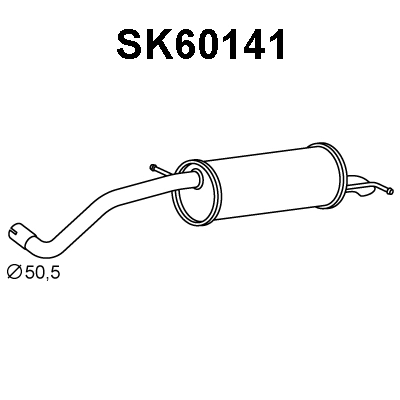 Rear Muffler (SK60141)