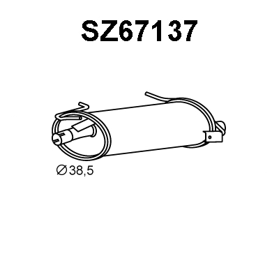 Rear Muffler (SZ67137)