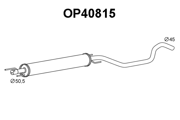 Front Muffler (OP40815)
