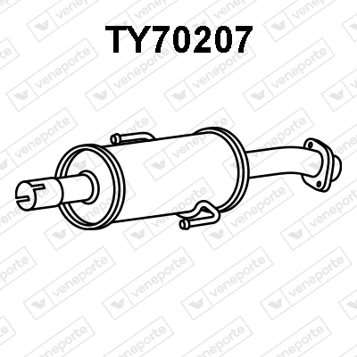 Front Muffler (TY70207)