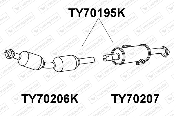 Catalytic Converter (TY70195K)