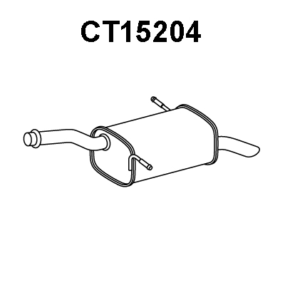 Rear Muffler (CT15204)