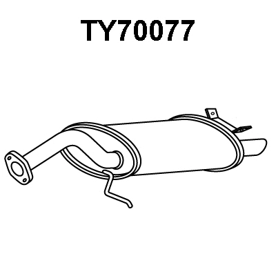 Rear Muffler (TY70077)