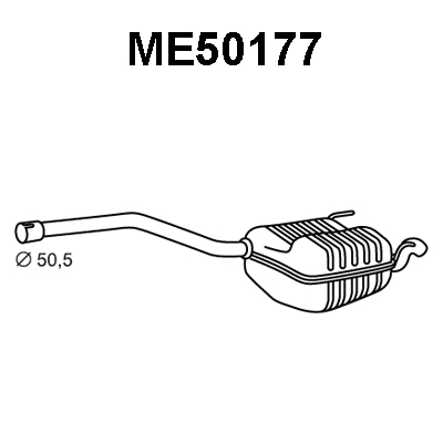 Rear Muffler (ME50177)