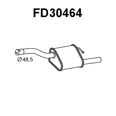 Rear Muffler (FD30464)