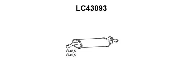 Rear Muffler (LC43093)