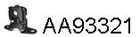 Rubber Strip, exhaust system (AA93321)