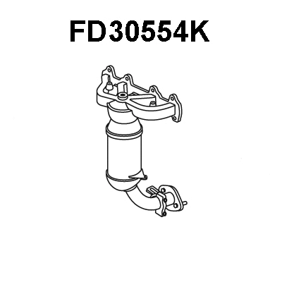 Manifold Catalytic Converter (FD30554K)