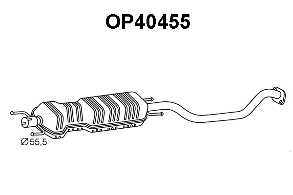 Centre Muffler (OP40455)