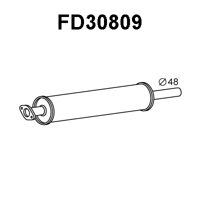 Front Muffler (FD30809)