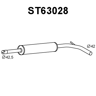 Centre Muffler (ST63028)