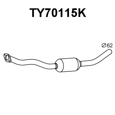 Catalytic Converter (TY70115K)