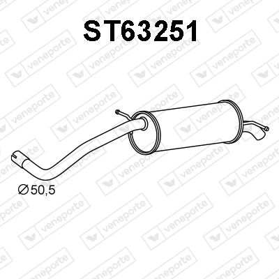 Rear Muffler (ST63251)
