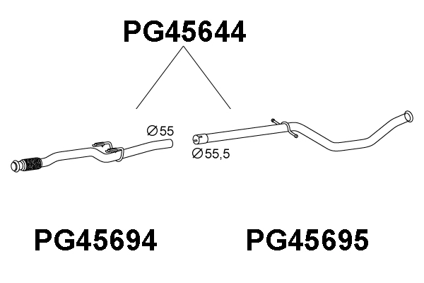 Exhaust Pipe (PG45644)