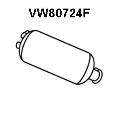 Soot/Particulate Filter, exhaust system (VW80724F)