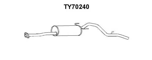 Rear Muffler (TY70240)