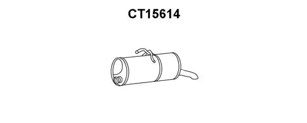 Rear Muffler (CT15614)