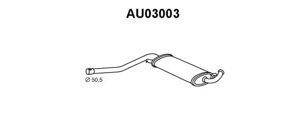 Centre Muffler (AU03003)