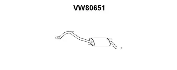 Rear Muffler (VW80651)