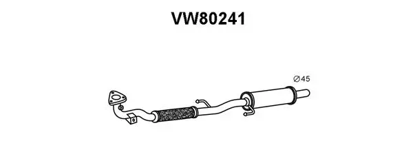 Front Muffler (VW80241)