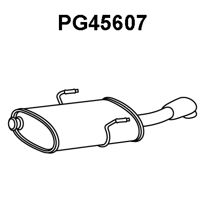 Rear Muffler (PG45607)